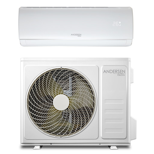 Andersen Electric 12000 varmepumpe, 3,8 kW, 72 kvm, hvid